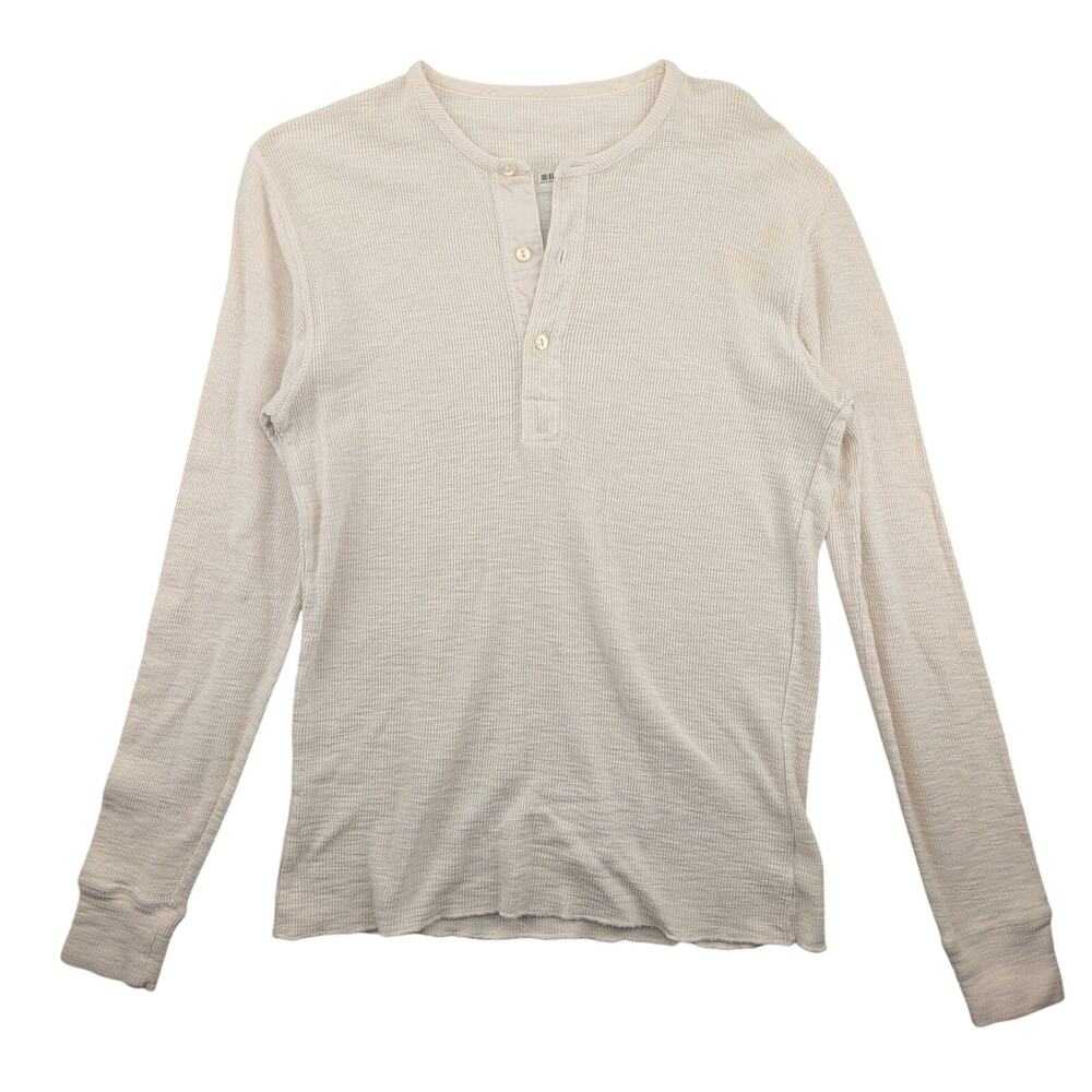 RRL Double RL Ralph Lauren Henley Thermal Long Sleeve Shirt Men's Medium